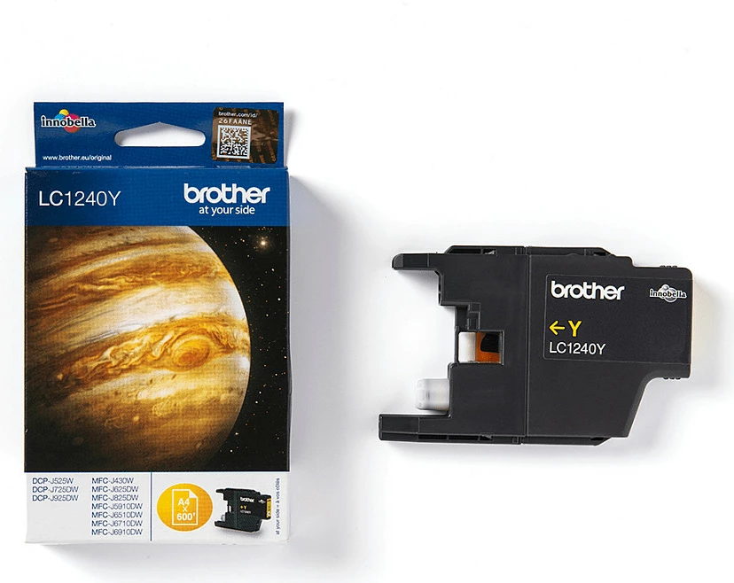 Toner Brother LC-1240Y, ngjyrë e verdhë, bojë pigmenti