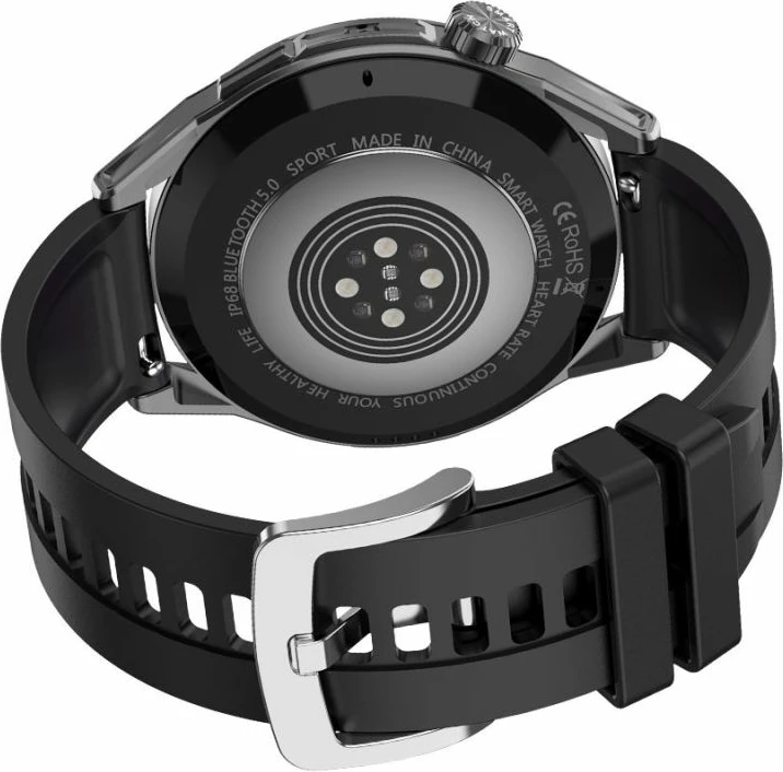 Smartwatch Rubicon unisex, e zezë