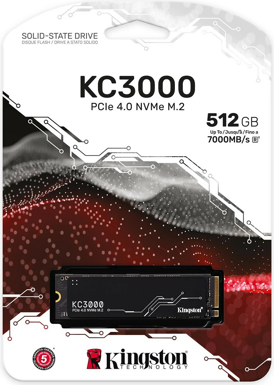 SSD Kingston KC3000 512 GB, M.2, 7000 MB/s