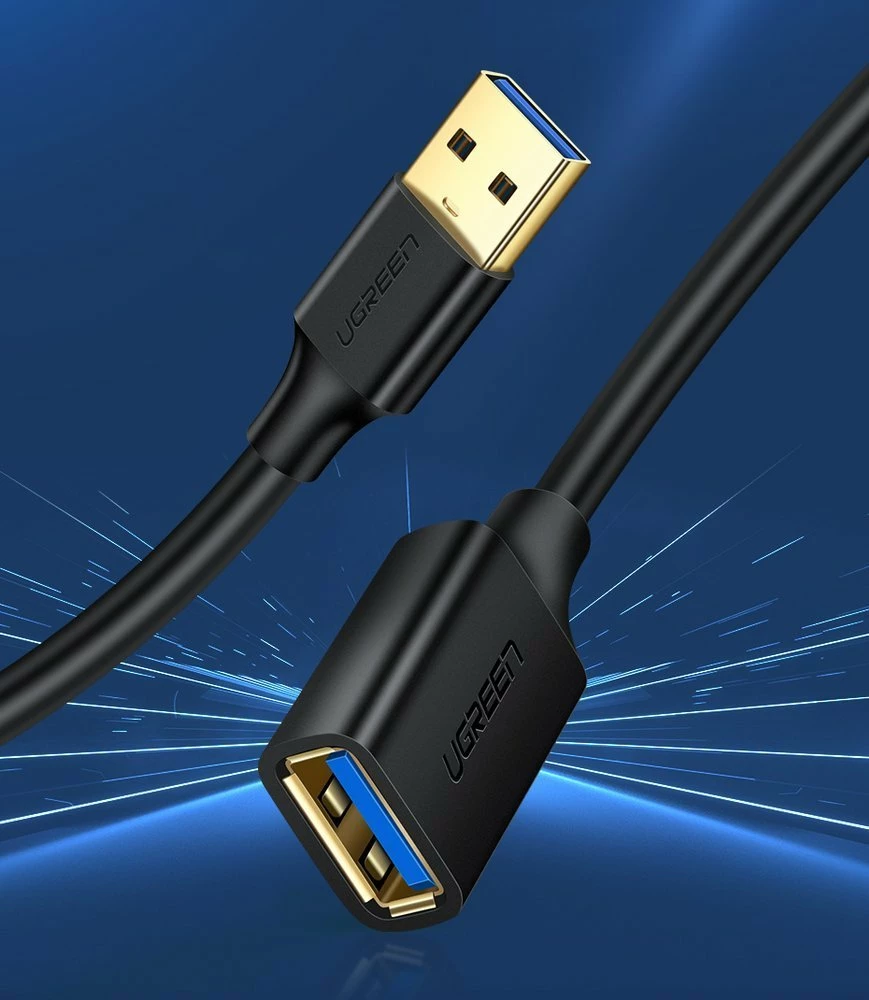 Kabllo zgjatës Ugreen USB 3.0, 1.5 m, e zezë