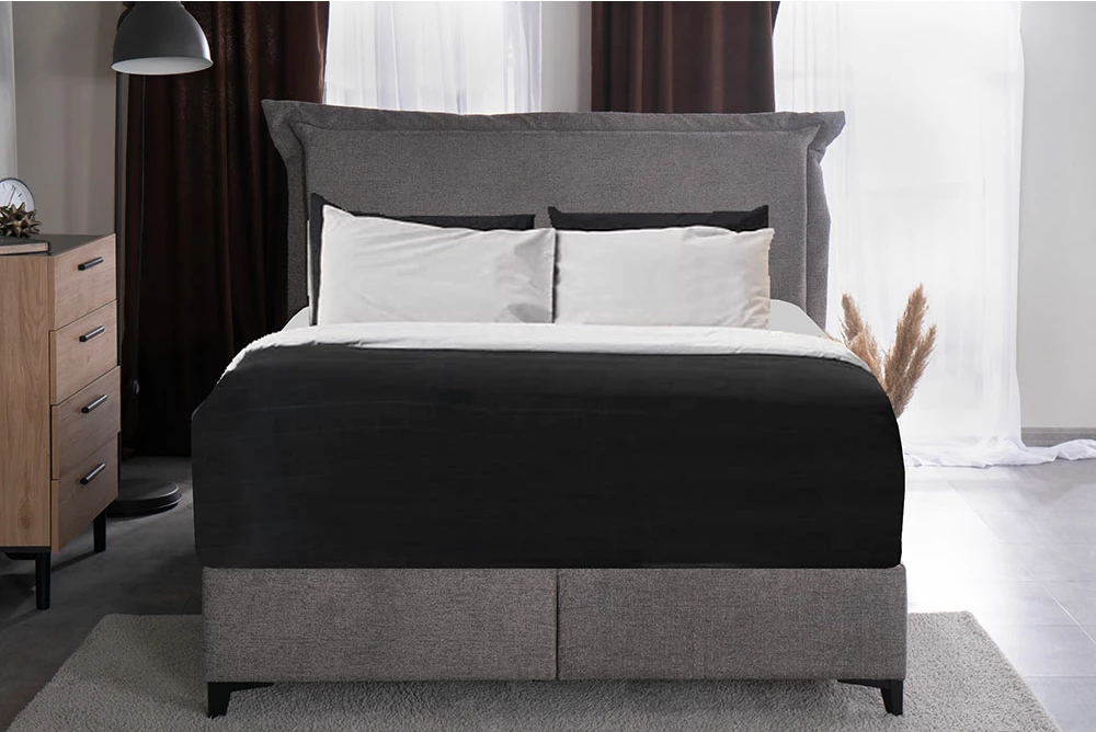 Krevat LONGWAVE me hapësirë për depo, për dyshek 160x200cm, ngjyrë gri 34-900, 214x180x140