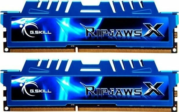 RAM Memorje G.Skill RipjawsX F3-1600C9D-16GXM 16GB DDR3 1600MHz CL9, blu, set 2 copë