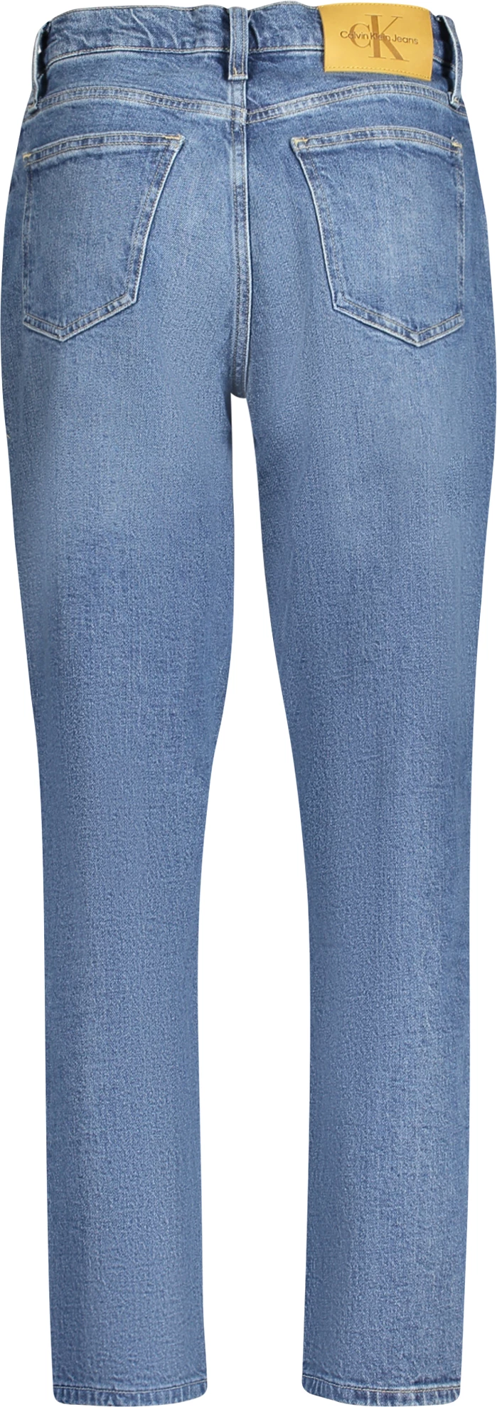 Pantallona xhins për femra Calvin Klein mom jeans, blu [Madhësia: W28 L28]