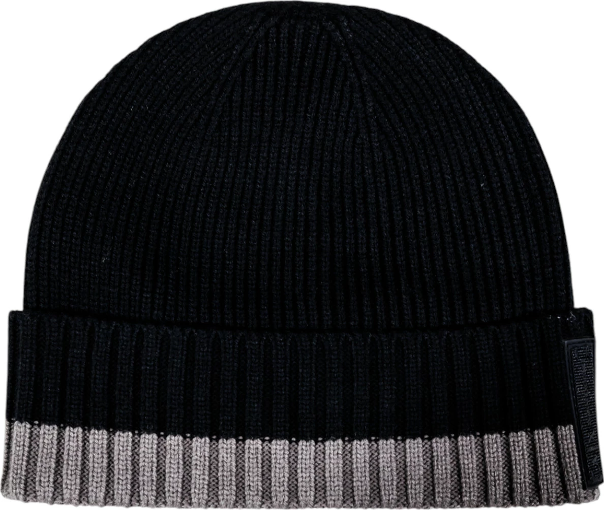 Kapelë beanie për meshkuj Armani Exchange XM001538 AF13776, e zezë-gri