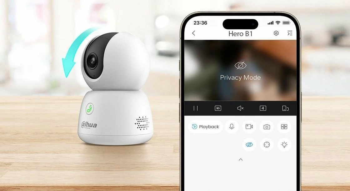 Kamerë IP Dahua Technology Hero H3B 3MP Wi‑Fi me Pan/Tilt dhe Audio Dy‑Drejtimëshe, e bardhë