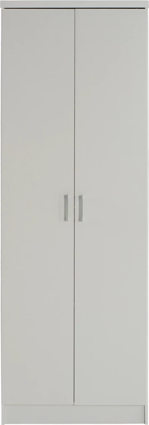 Dollap BAILEY FH337.05 2-dyer 3 rafte melamine, ngjyrë e bardhë, 60x43x181 cm