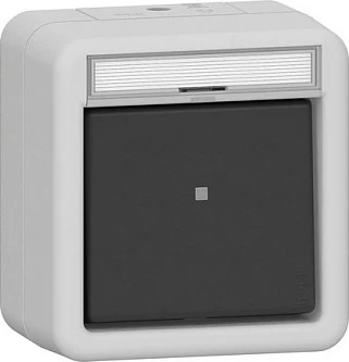 Ndërprerës lëkundës GIRA 315630, Wechsler, 10A 250V, IP44, gri
