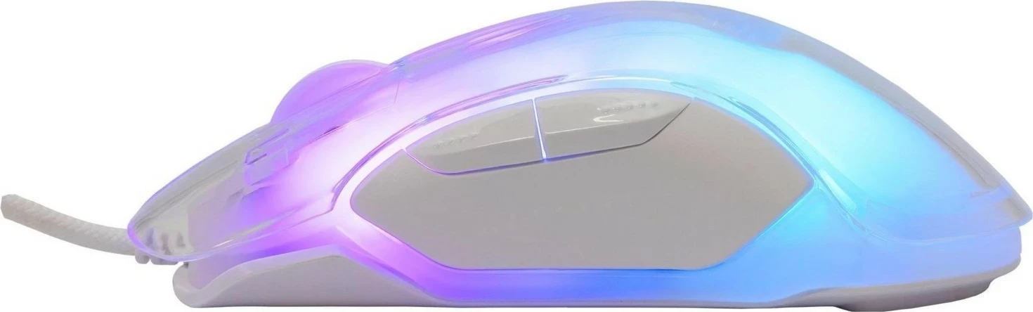 Maus gaming White Shark Mordred, RGB, 12800 DPI, i bardhë