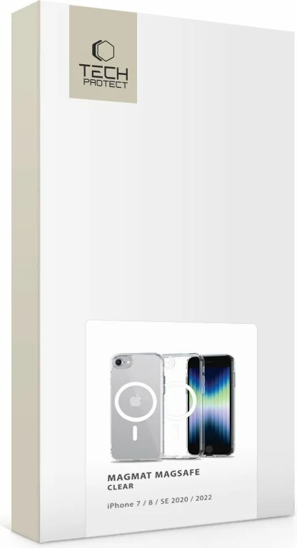 Mbështjellës Tech-Protect MagMat për iPhone 7/8/SE 2020/SE 2022, Transparent