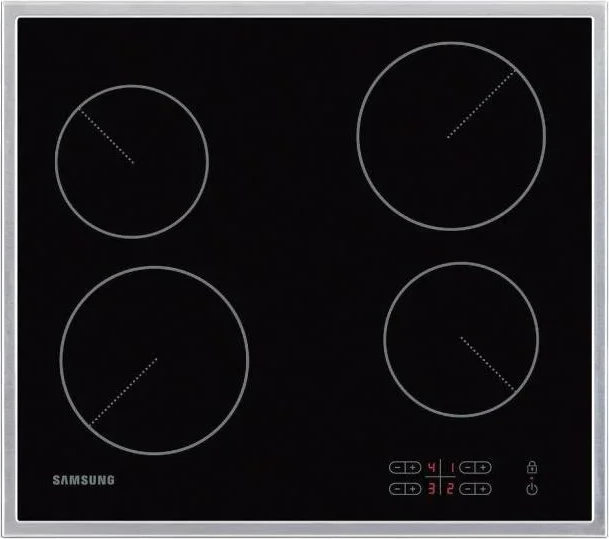 Pllakë gatimi qeramike Samsung C61R2AAST/BOL 6.0 kW, 4 zona, touch control, e zezë