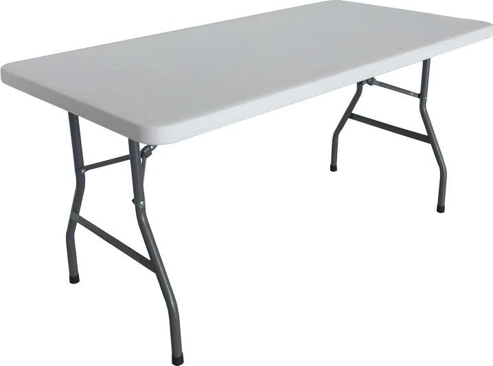 Tavolinë për konferenca dhe catering, sipërfaqe e vetme, ngjyrë bardhë, Aprilia, 198x90x74cm