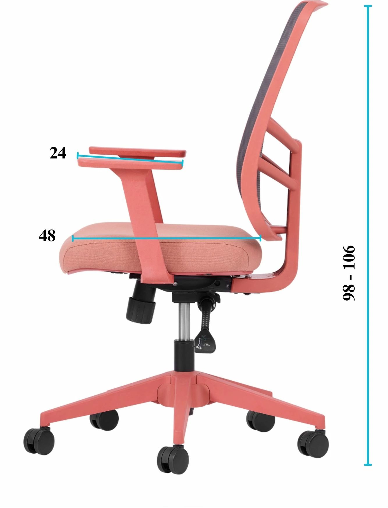 Set karrigash zyre (2 copë), Skye Decor, Leto 108, ngjyrë salmon