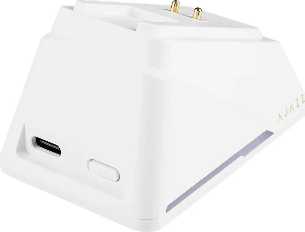 Maus pa kabllo Ajazz AJ159 APEX, 42,000 DPI, 8,000 Hz, Dock karikimi, i bardhë