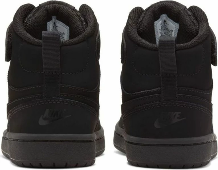 Atlete fëmijësh Nike Court Borough Mid 2 CW5868-001, të zeza [Madhësia: 35]