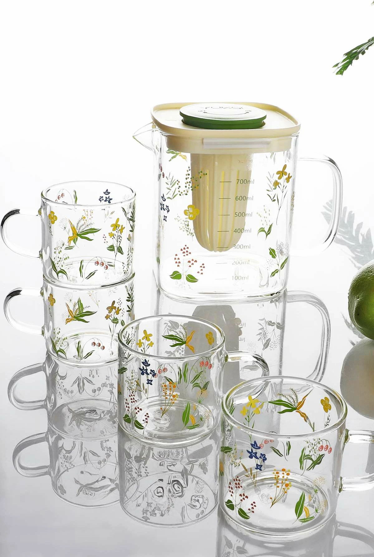 Set kuzhine prej qelqi Hermia, BEV-1718, 6 copë