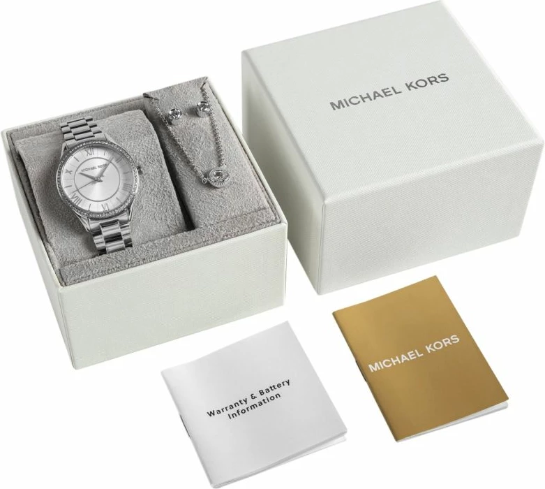 Orë dore për femra Michael Kors Lauryn, argjendi