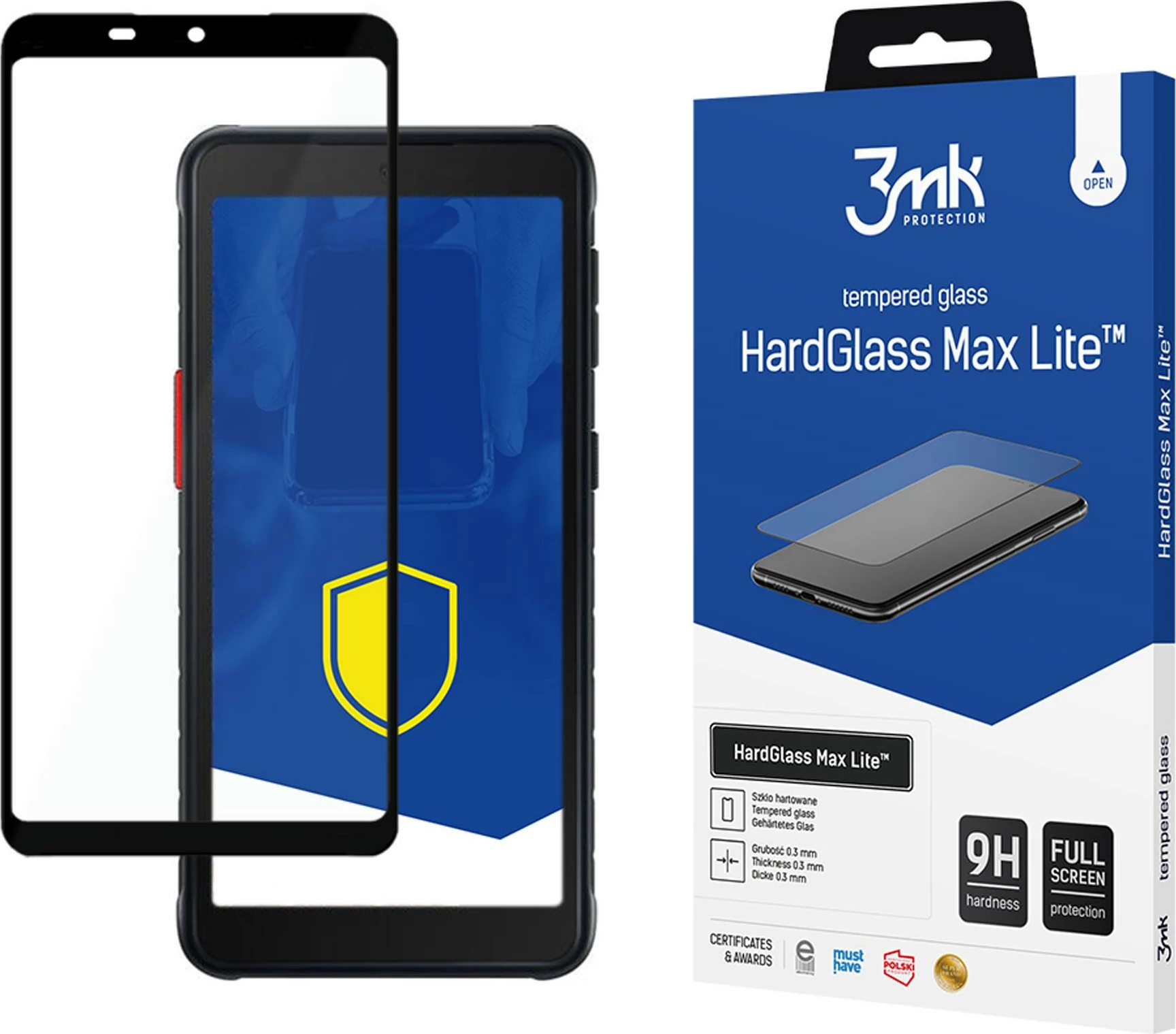 Xham mbrojtës 3mk HardGlass Max Lite për Samsung Galaxy Xcover 5