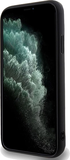 Mbështjellës Guess Sequin Script Metal për iPhone 11/XR, i zi