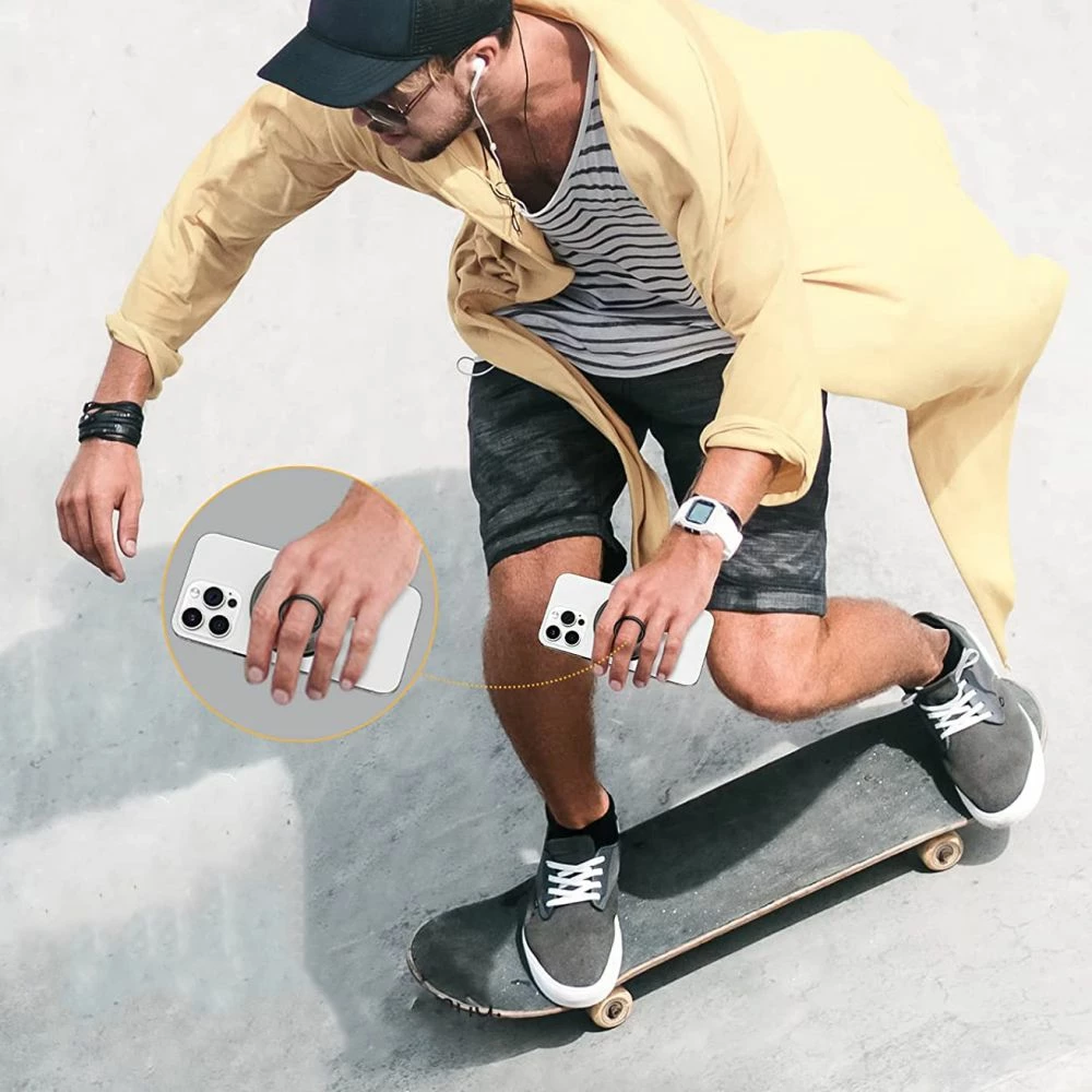 Mbështjellës magnetik për telefon Tech-Protect MMR100 me MagSafe, Gri