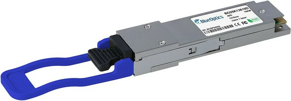 Modul transceiver QSFP BlueOptics BO25K13610D, kompatibil me Networks 10320, argjend/blu