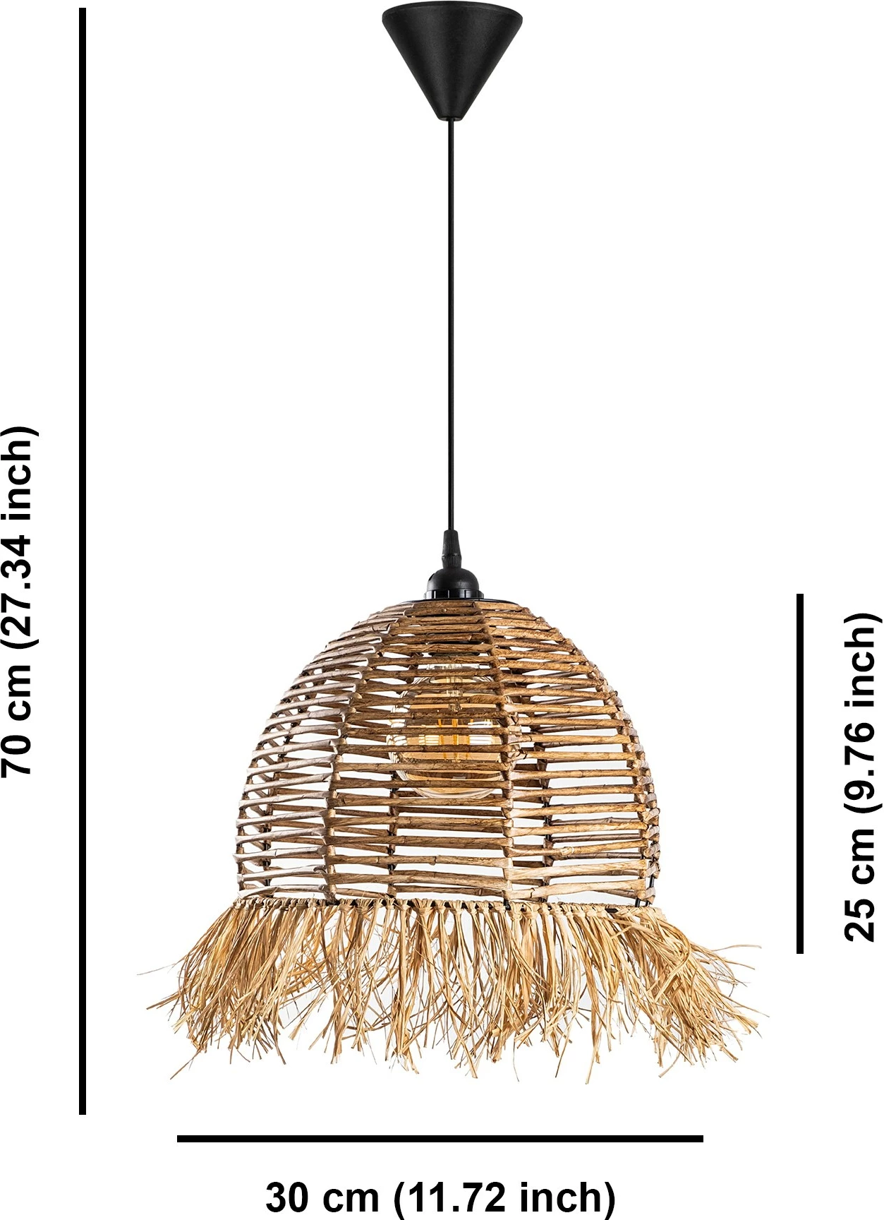Llambë tavani Opviq, model Ruyo, ngjyrë camel