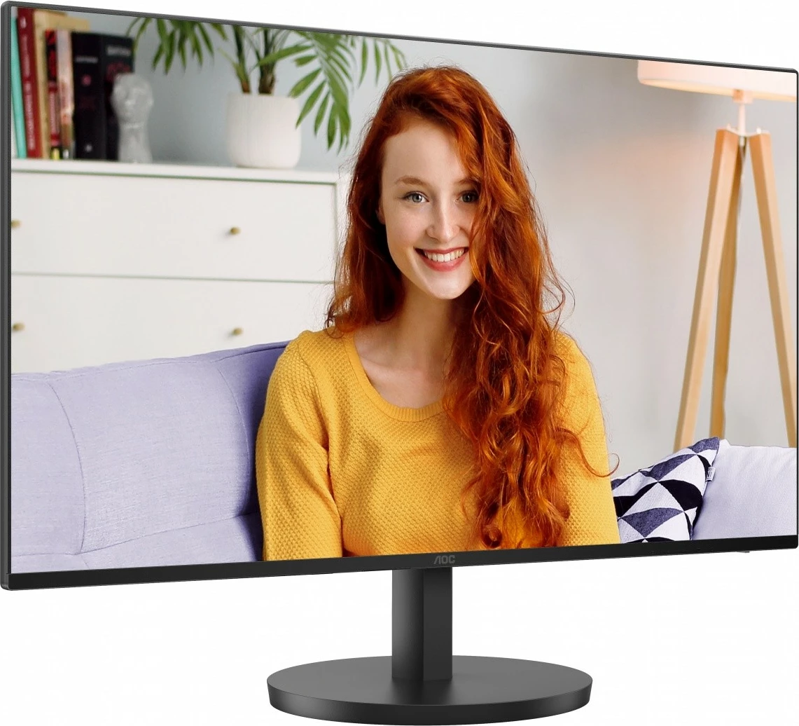 Monitor AOC 24B3HA2, 23.8", IPS, 100Hz, Full HD, me altoparlantë, i zi