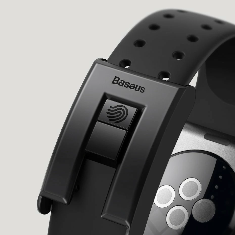 Rrip Baseus për Apple Watch Series 3/4/5/6/SE 38mm/40mm, i zi