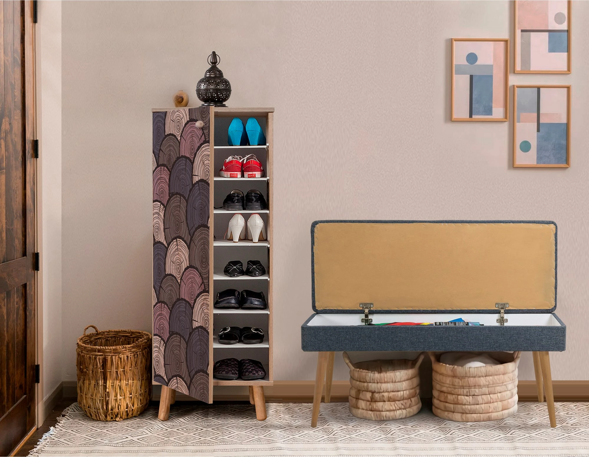Set mobiljesh për korridor, Sonomo & blu e errët, Skye Decor, 939-1048