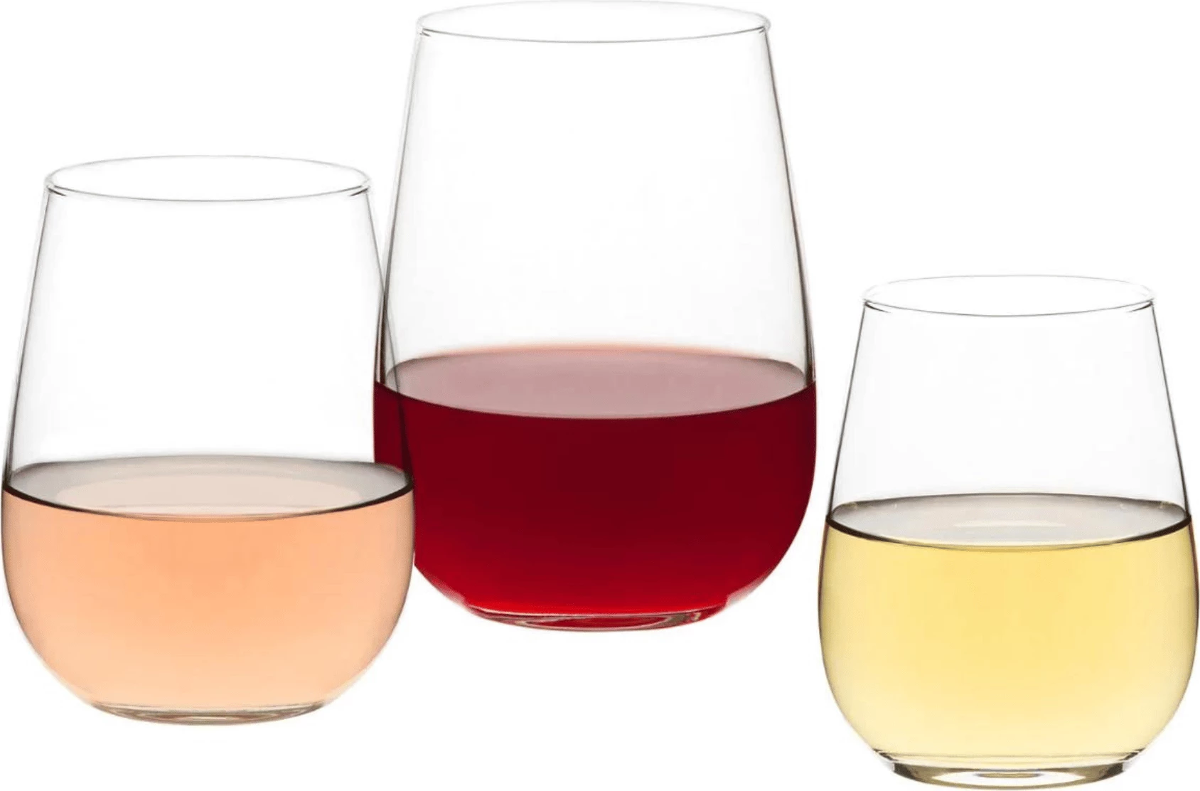Gotë vere pa kërcell LAV Paris 360 ml, set 12 copë, transparente
