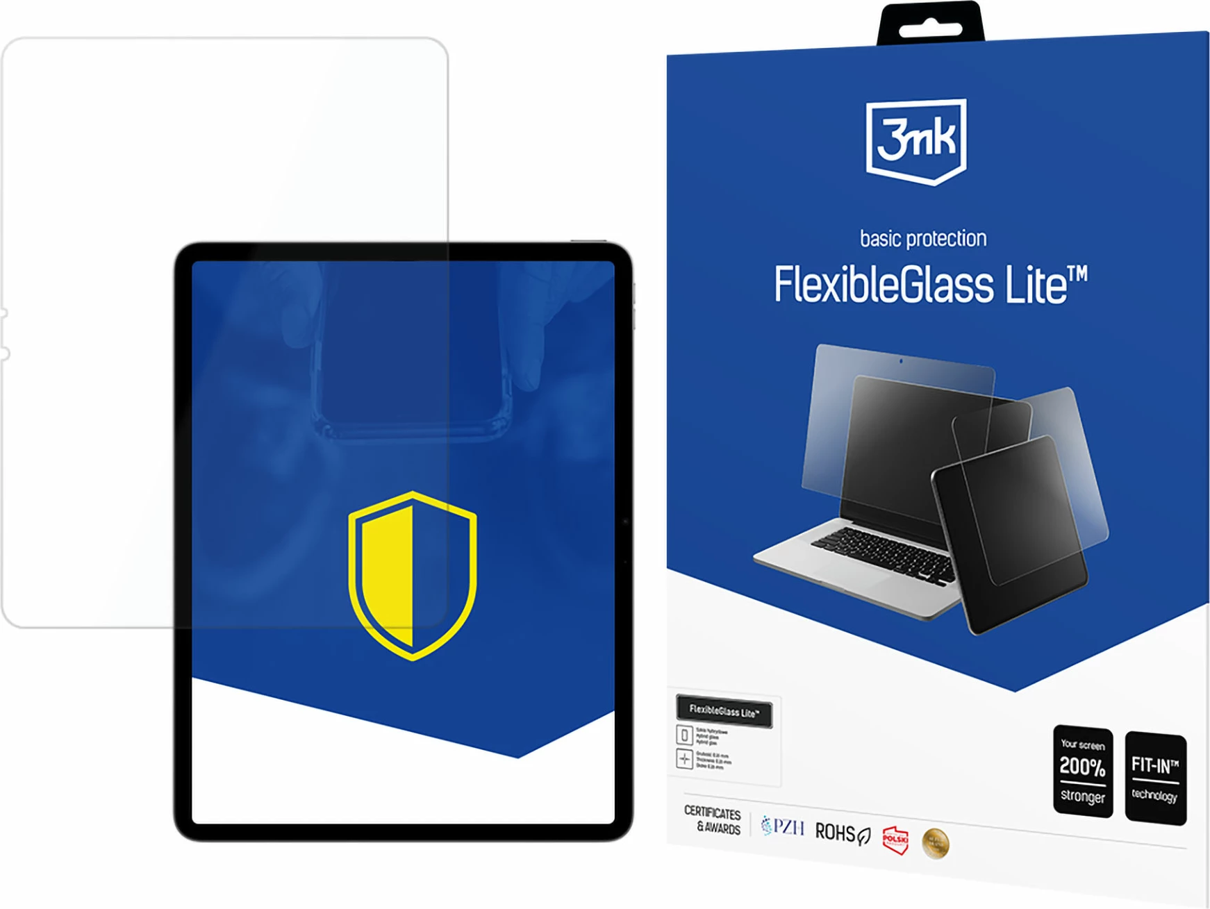 Xham mbrojtës tabletë 3mk FlexibleGlass Lite për iPad Air 13" 2024, transparent