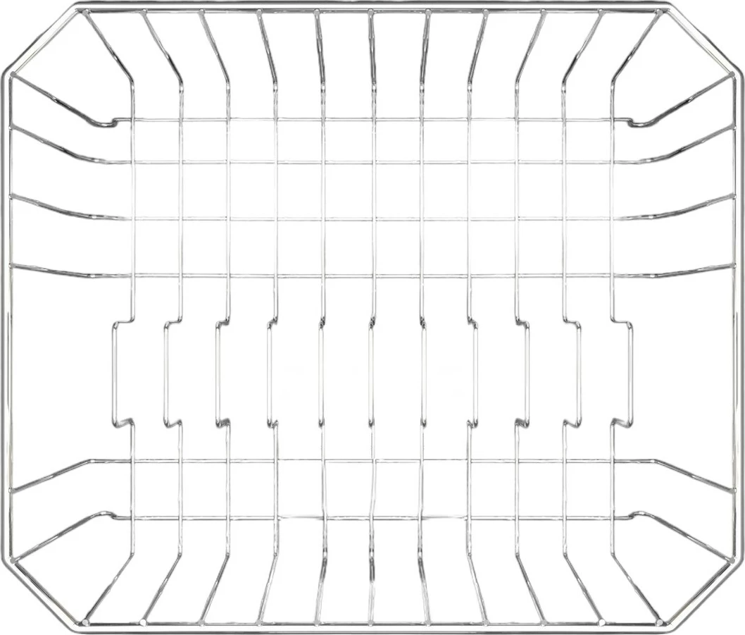 Rrafte për enë, metalik, krom, Hermia SM013-C, 34.5x33.5x11cm (2 copë)