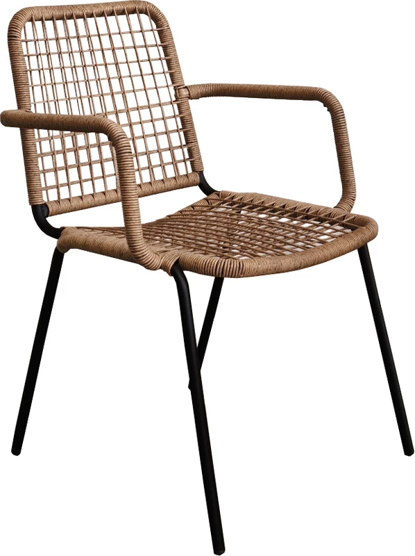 Karrige Boavista, natyrale e errët, 56x60x81cm