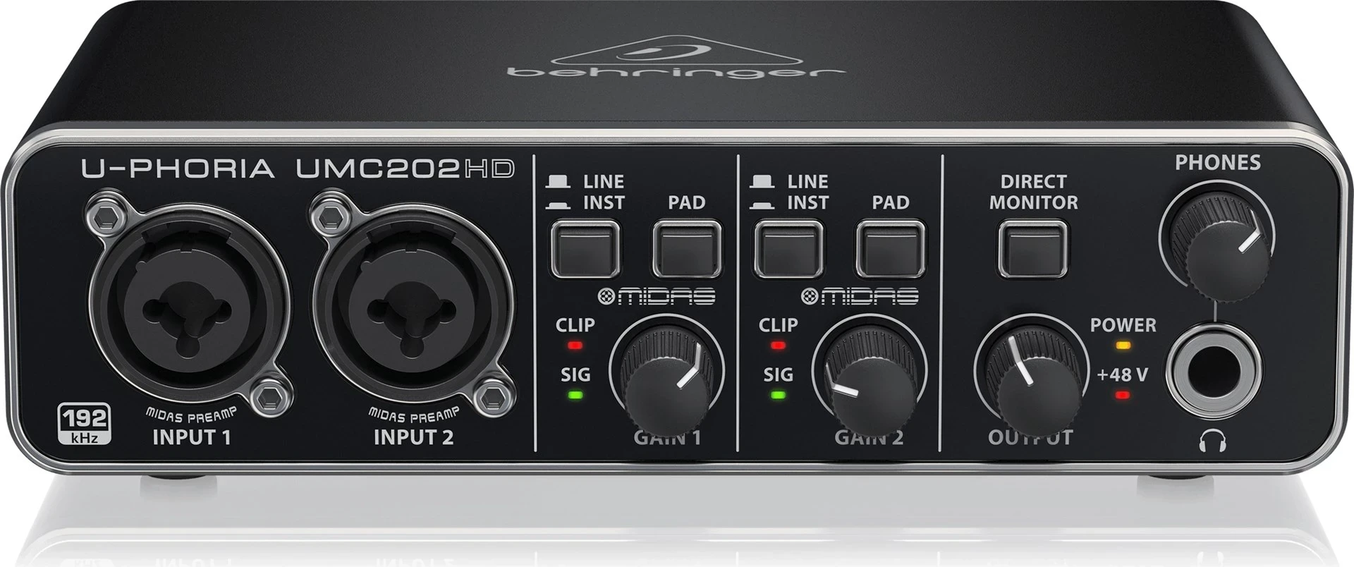 Interfejs audio Behringer UMC202HD, e zezë