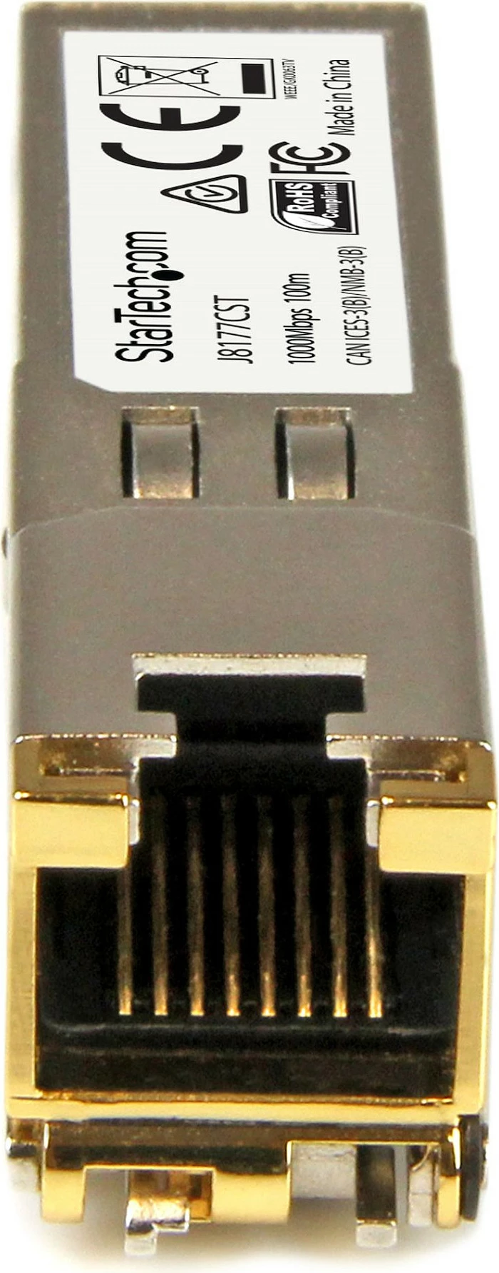 Modul SFP transceiver StarTech J8177CST, 1Gbps 1000BASE-T, RJ45, 100m, argjendtë