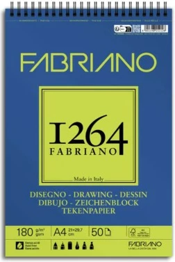 Fabriano Bllok Me Spirale A4 Drawing 180Gr 50Fl 19100646