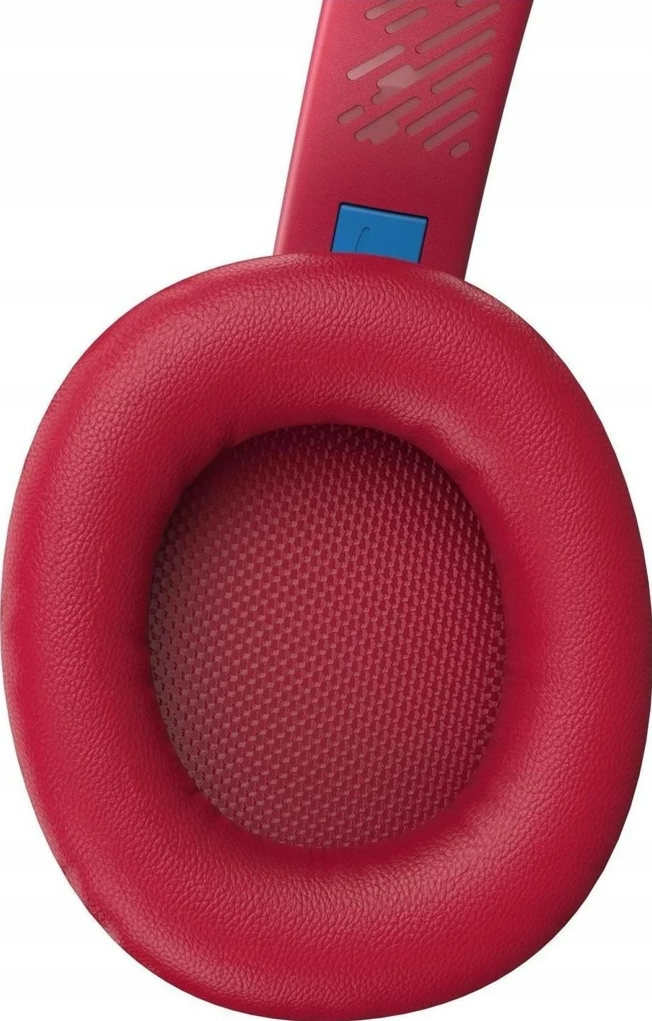 Kufje PowerLocus Bobo Kids, wireless Bluetooth 5.3, LED, AUX/USB-C, kuqe-kaltër