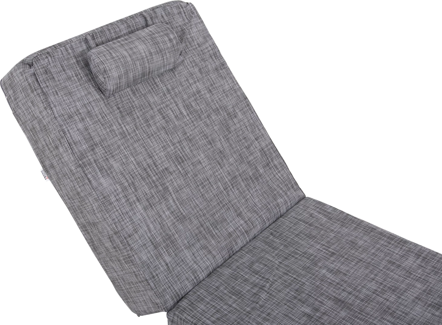 Jastëk për shezlong, tekstilene, ngjyrë gri, Sifnos FH11761.10, 200(120+80)x70x20 cm