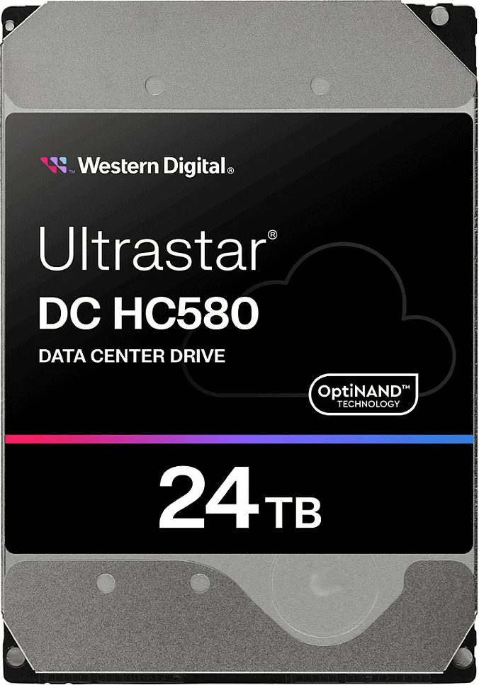 Hard disk Western Digital Ultrastar DC HC580, 24 TB, 7200 RPM, 512 MB, 3.5", SAS