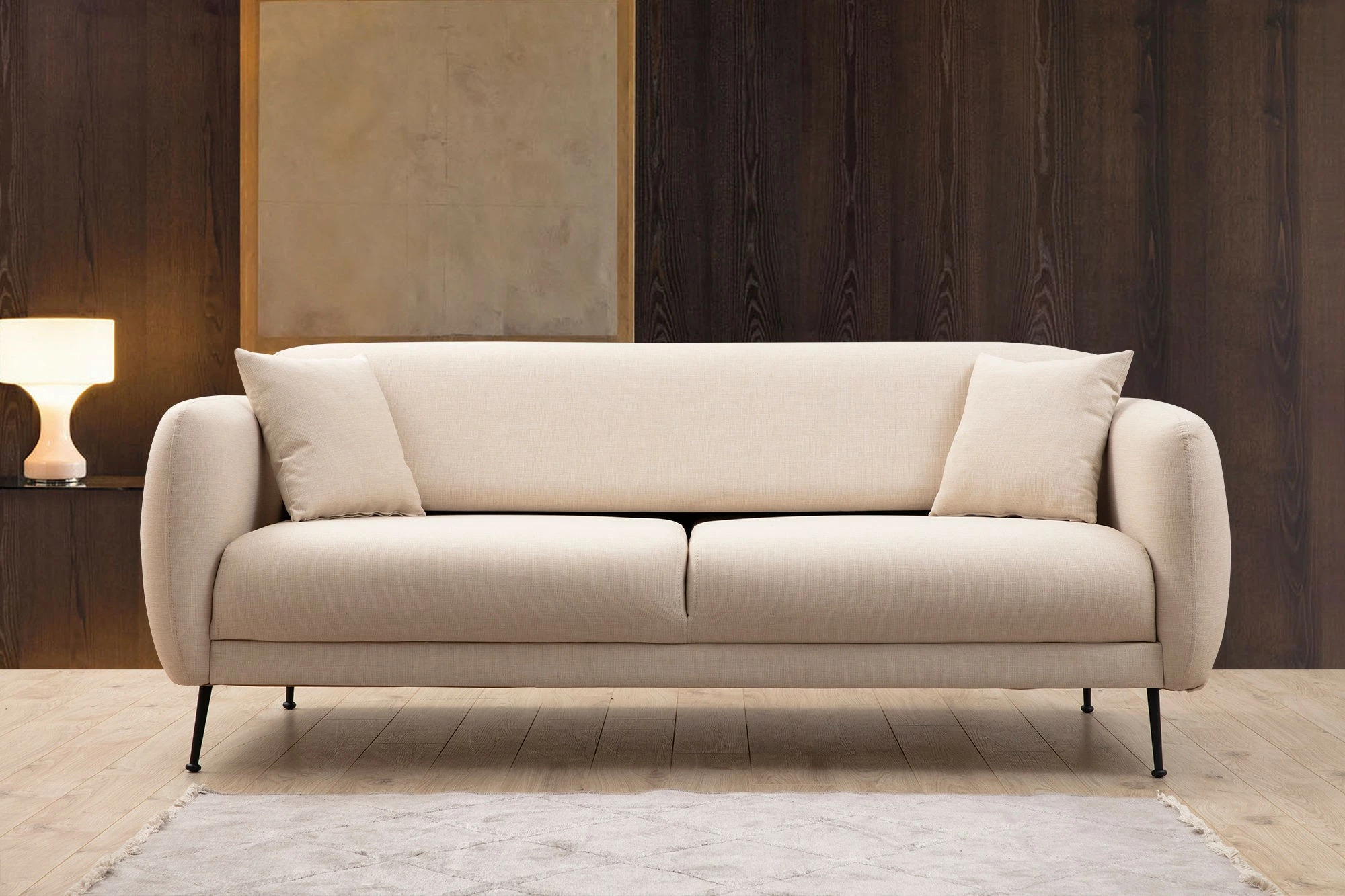 Divan-krevat treshe, Atelier del Sofa, Sevilla, bezhë