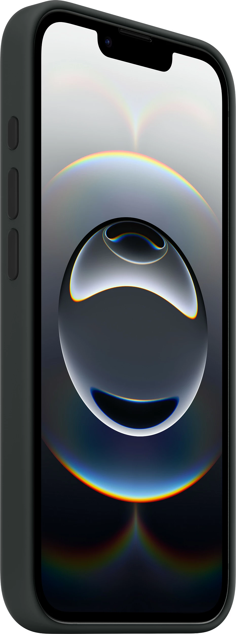 Mbështjellës Apple për iPhone 16e, silikon, 6.1 inç, i zi