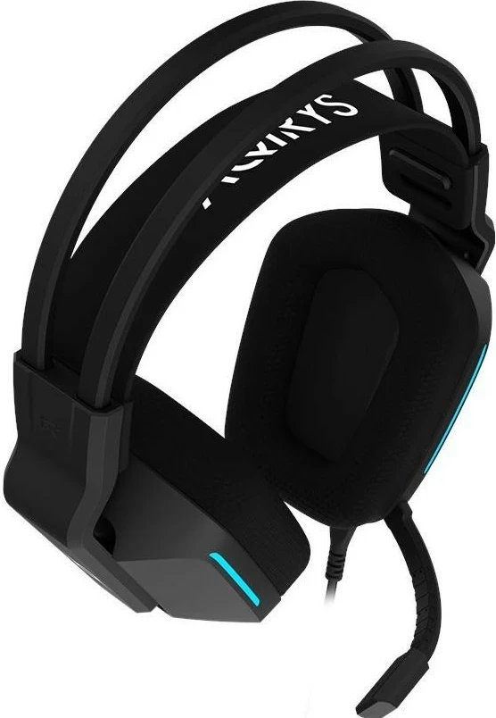 Kufje gaming Aqirys Alya 7.1 VS, me mikrofon të ndashëm, 7.1 surround, të zeza