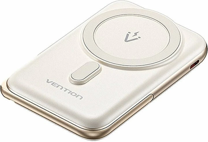 Powerbank Vention FHNW0 10000mAh 20W me karikim magnetik/induksion, i bardhë