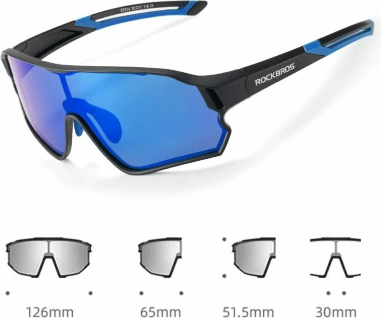 Syze çiklizmi për fëmijë Rockbros, të zeza e kaltër