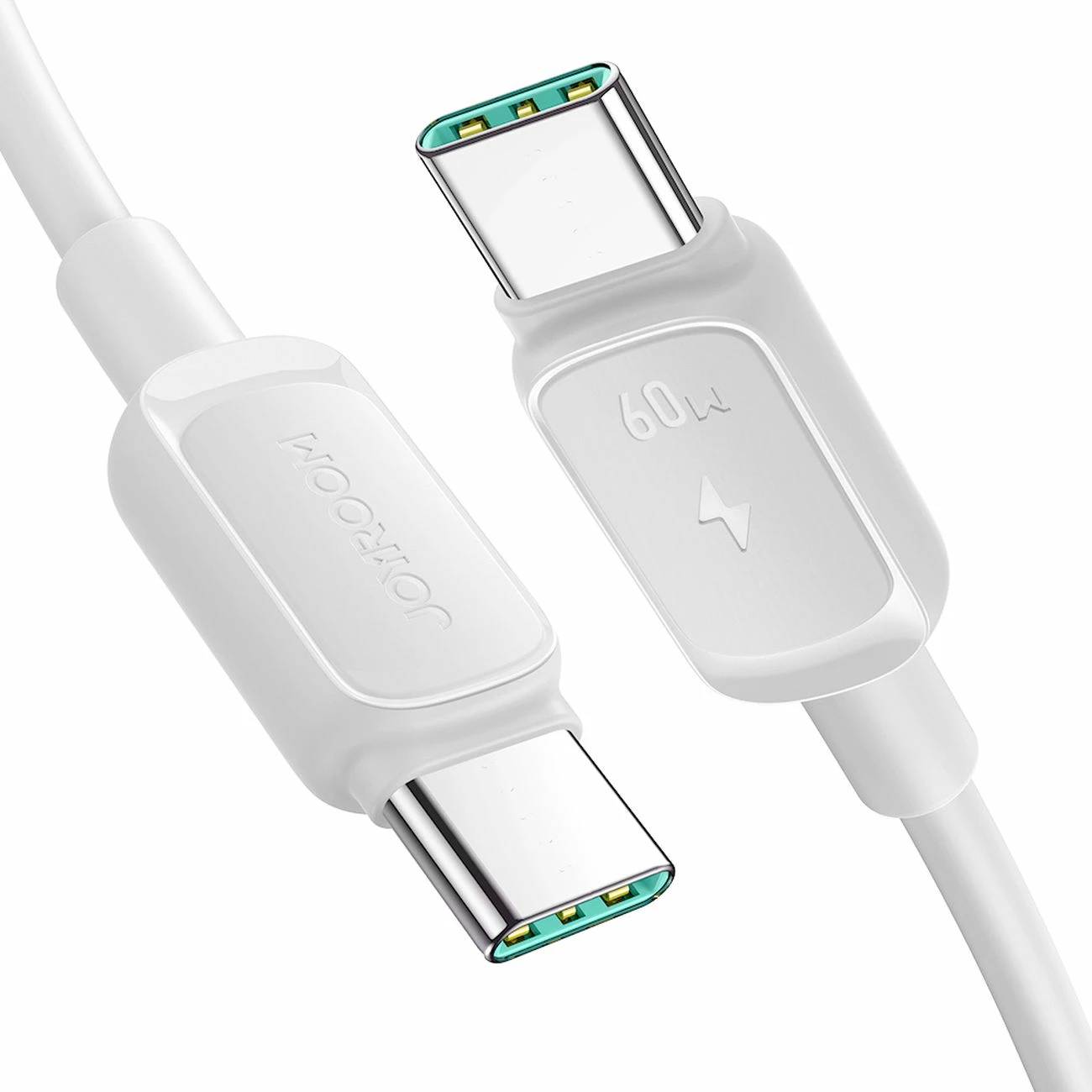 Kabllo USB-C në USB-C Joyroom S-A14 60W 3A 1.2m USB 2.0, e bardhë