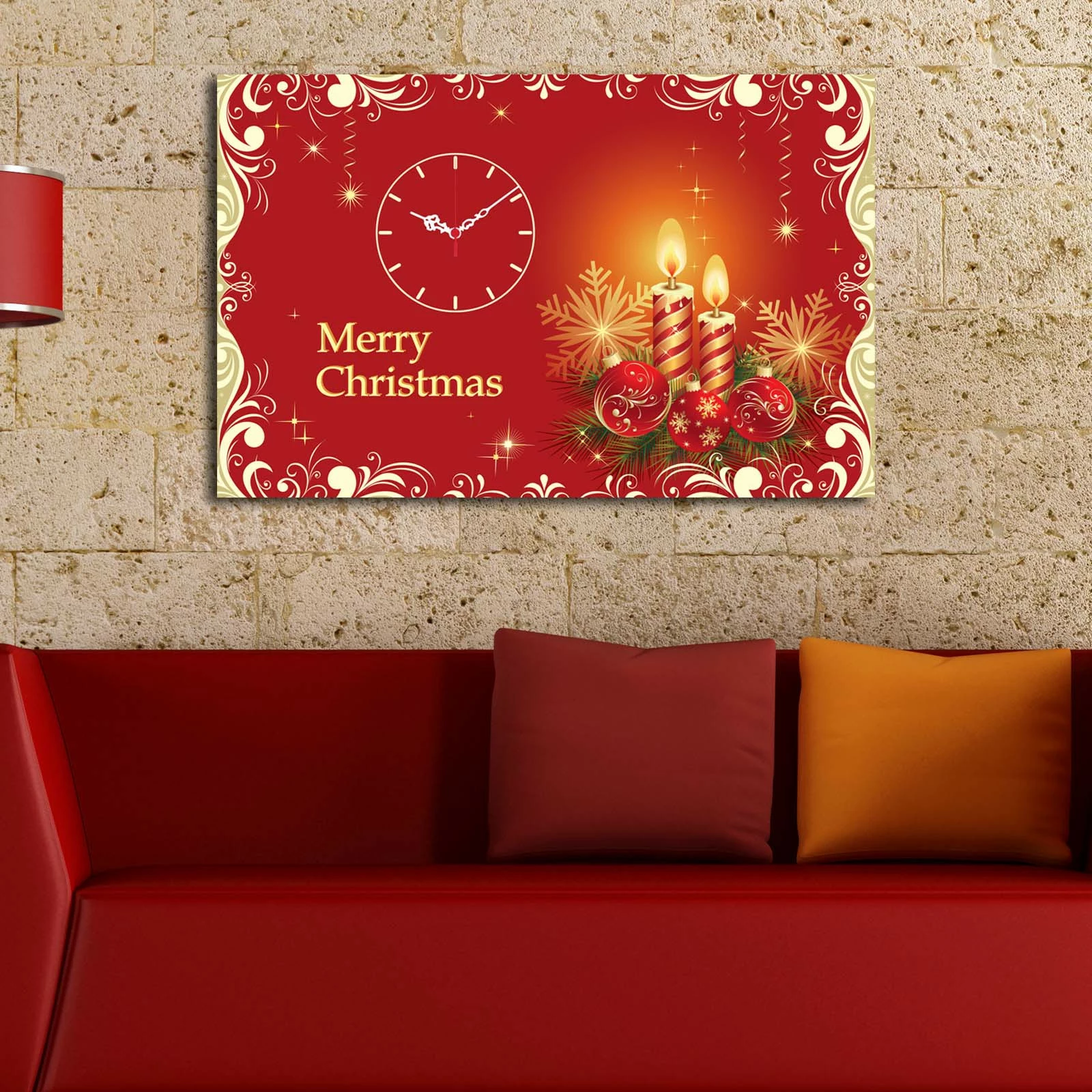 Orë dekorative muri prej kanavace Wallity, shumëngjyrëshe, YYCS-9, 45x70cm