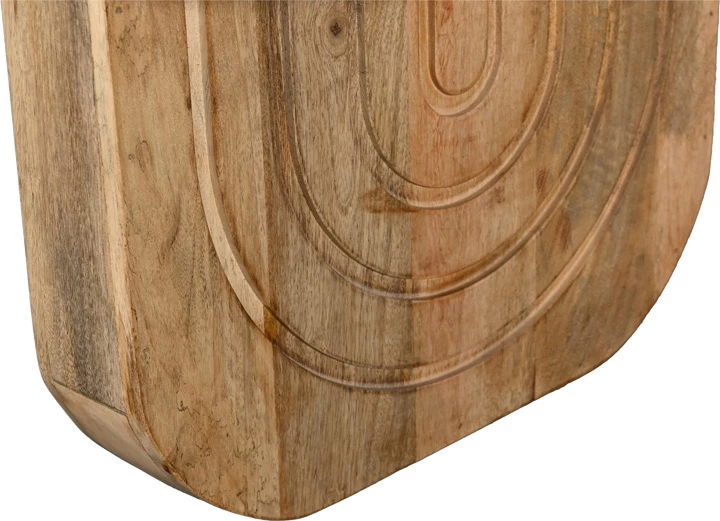 Tavolinë kafeje Kane, dru akacie i fortë, ngjyrë natyrale, 110x72x38cm