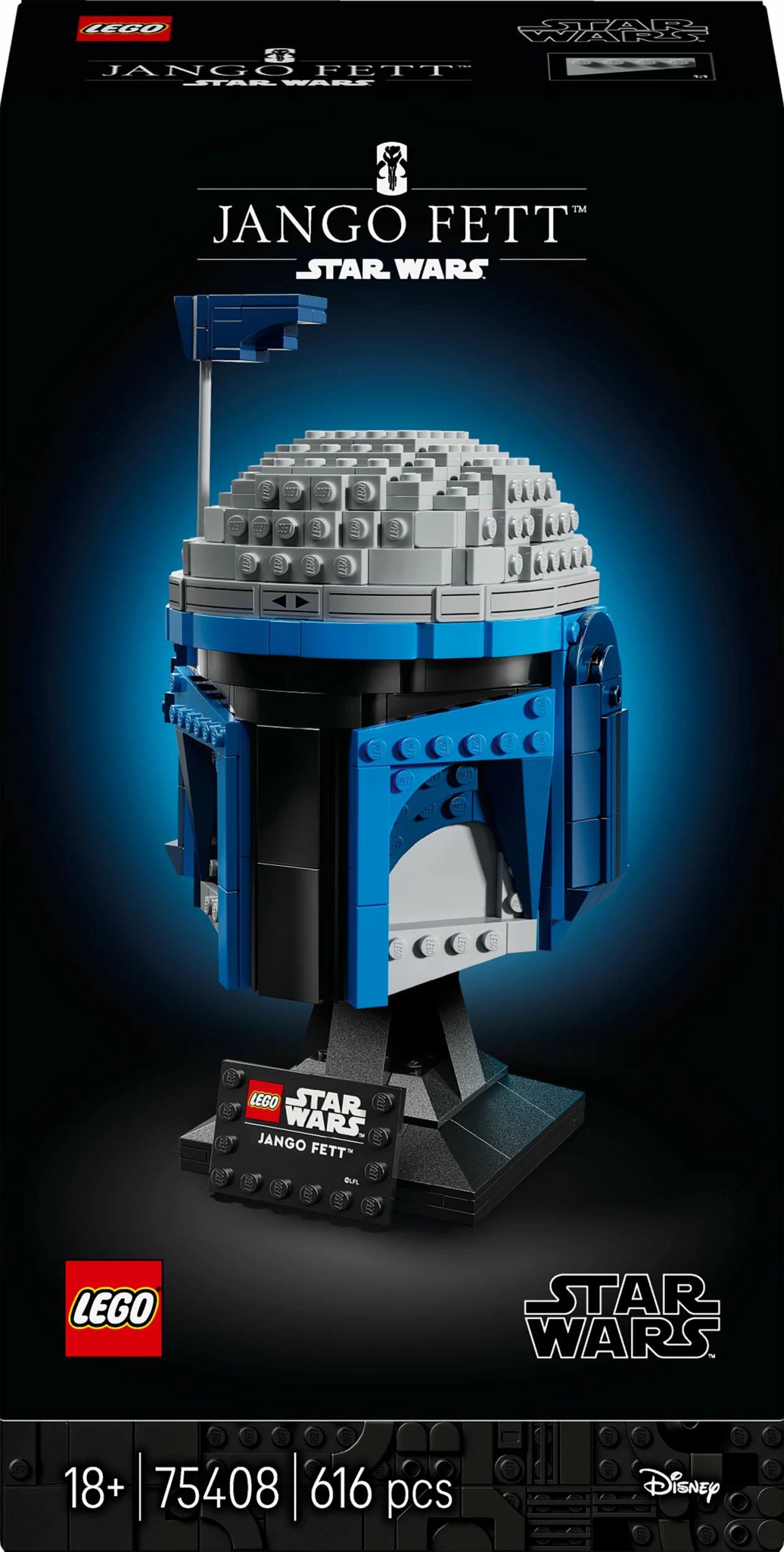 Set LEGO Star Wars Helm Jango Fett 75408, 616 pjesë