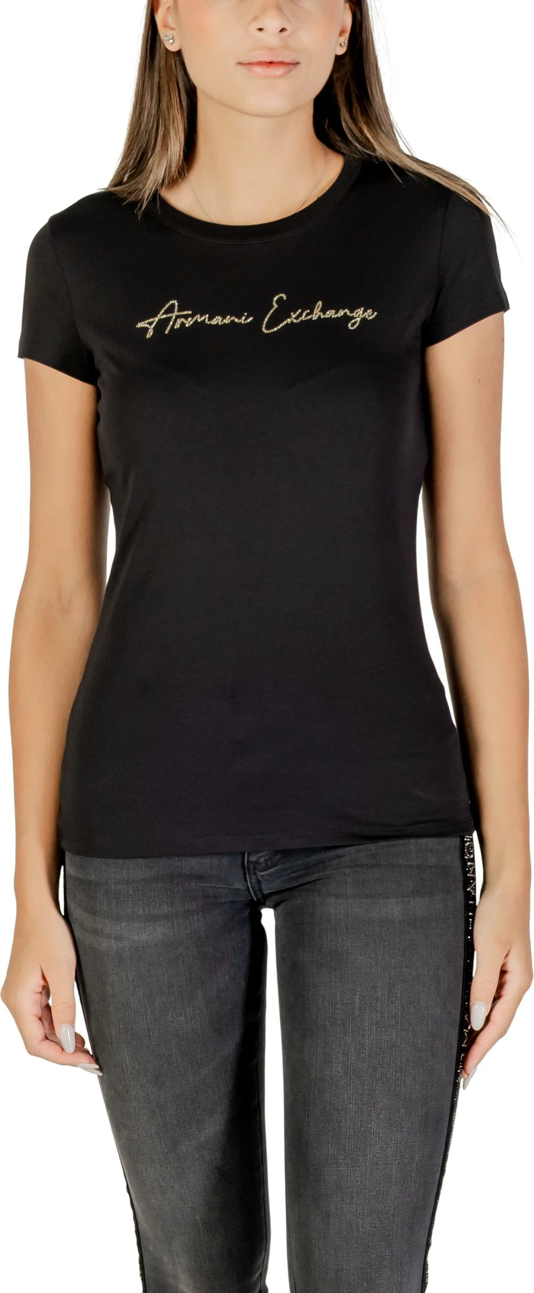 Maicë për femra Armani Exchange XW001457 AF10356, e zezë-ari
