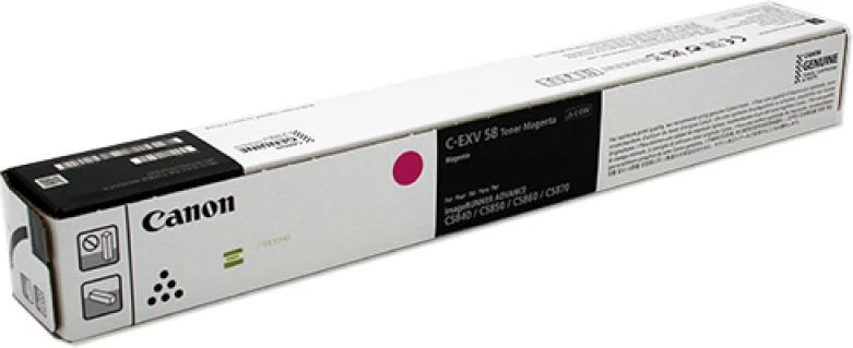 Toner, Canon C-EXV 58 (3765C002), rendiment deri 24,000 faqe, magenta
