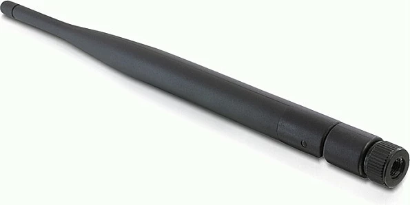 Antene Wi‑Fi DeLOCK 88393, 5 dBi, konektor SMA, 165 mm, e zezë